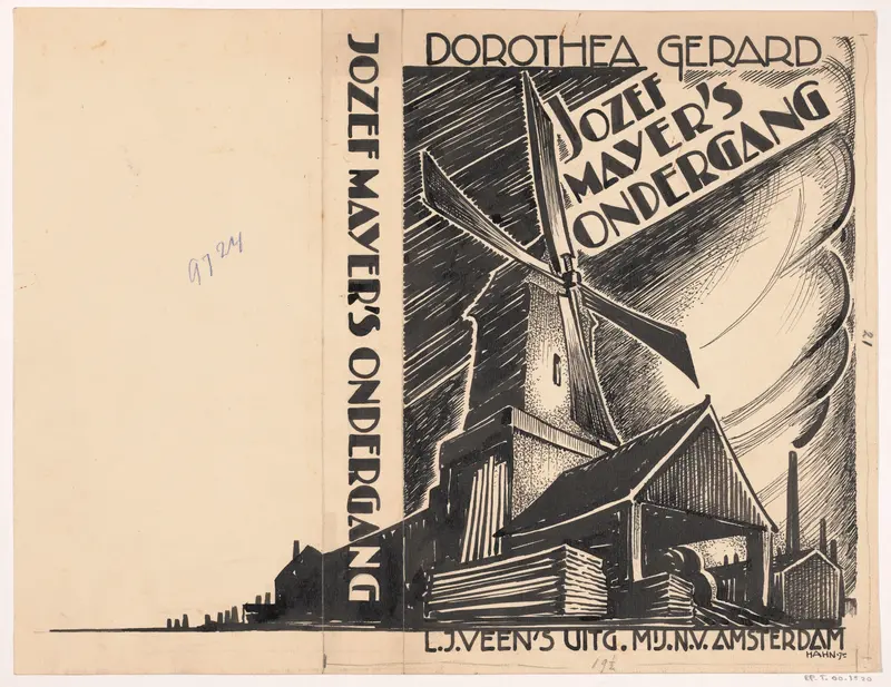Bandontwerp voor: Dorothea Gerard, Jozef Mayer's ondergang (Sawdust), 1932 Wall Art by Unknown - High-Resolution Digital Print
