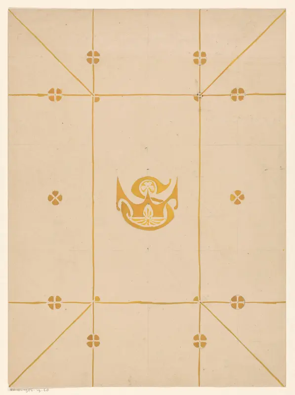 Bandontwerp voor een album voor Prof. Willem Stoeder Wall Art by Reinier Willem Petrus de Vries (1874-1953) - High-Resolution Digital Print