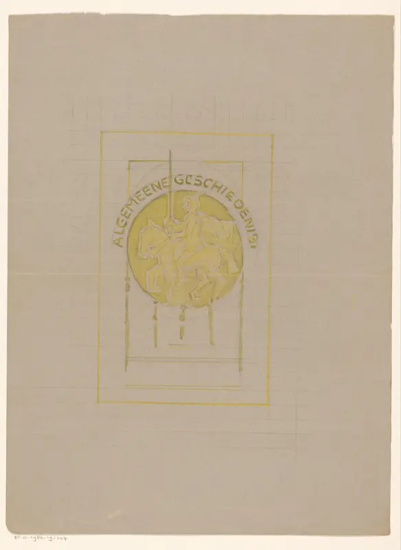 Bandontwerp voor: Ernest Granger's kleine algemeene geschiedenis, 1933 Wall Art by Reinier Willem Petrus de Vries (1874-1953) - High-Resolution Digital Print
