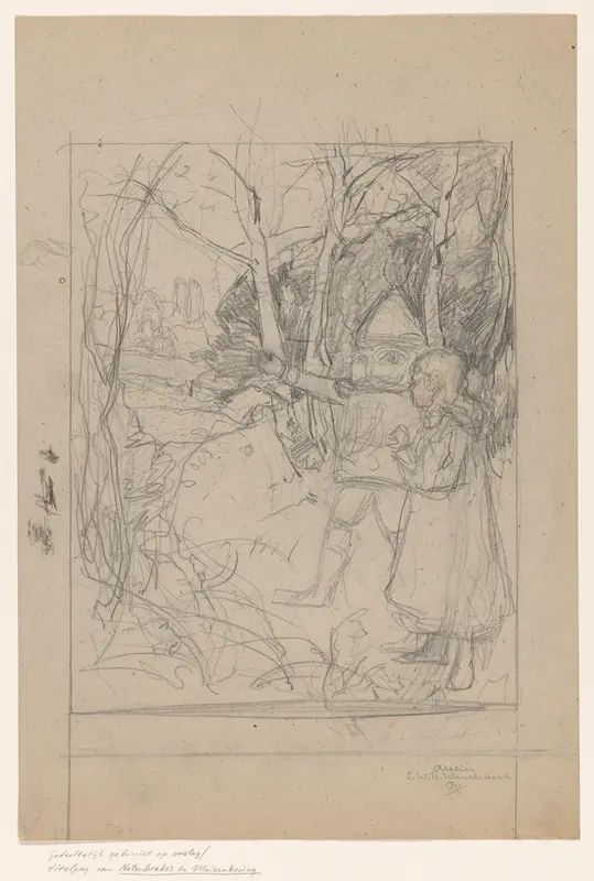Bandontwerp voor: E.T.A. Hoffmann, Notenkraker en muizenkoning, 1898 Wall Art by Unknown - High-Resolution Digital Print