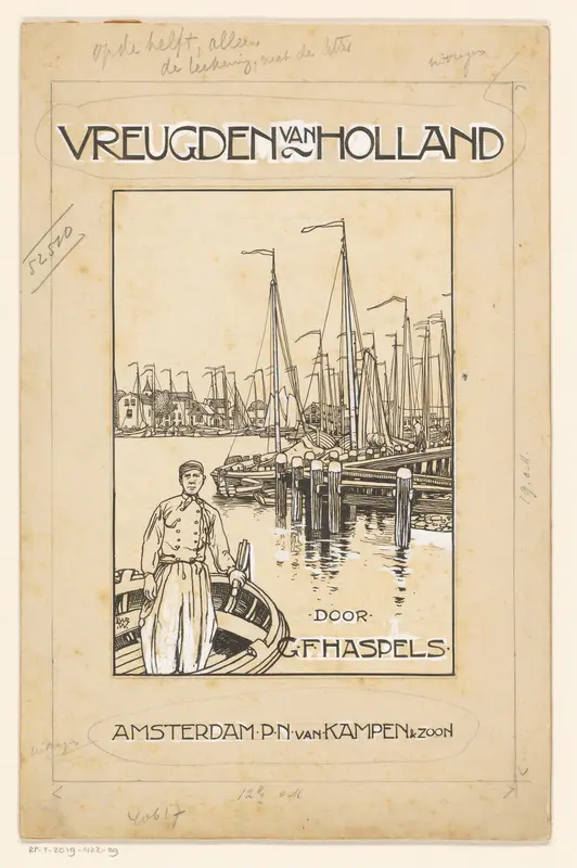 Bandontwerp voor: G.F. Haspels, Vreugden van Holland, 1900 Wall Art by Unknown - High-Resolution Digital Print