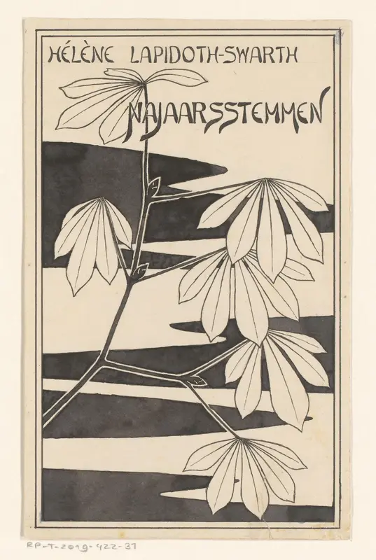 Bandontwerp voor: Hélène Lapidoth-Swarth, Najaarsstemmen, 1900 Wall Art by anonymous - High-Resolution Digital Print