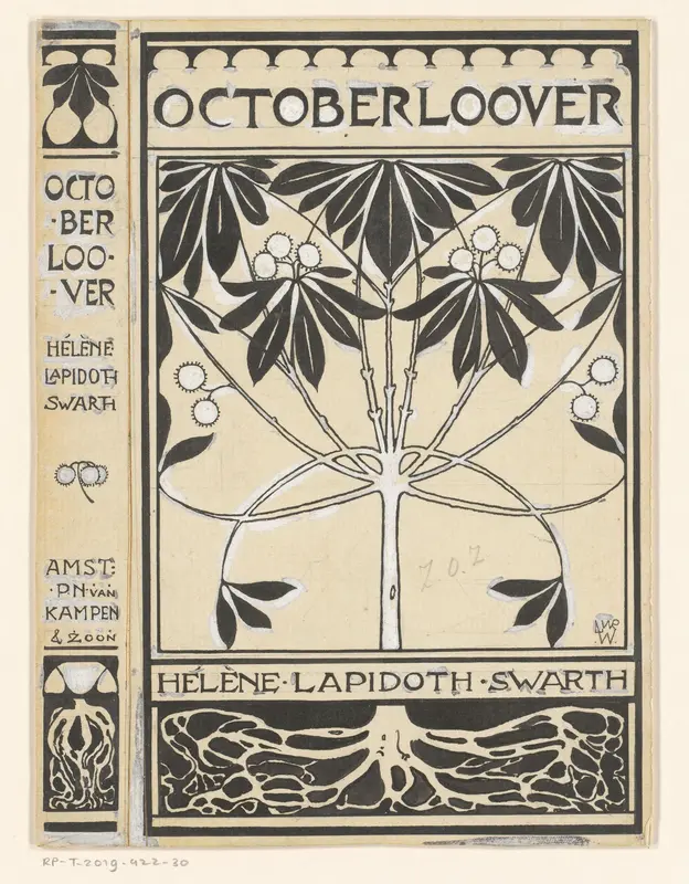 Bandontwerp voor: Hélène Lapidoth-Swarth, Octoberloover, 1903 Wall Art by Unknown - High-Resolution Digital Print