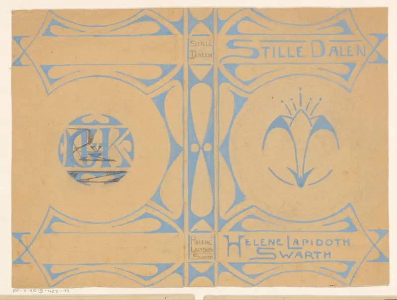 Bandontwerp voor: Hélène Lapidoth-Swarth, Stille dalen, 1898 Wall Art by Reinier Willem Petrus de Vries (1874-1953) - High-Resolution Digital Print