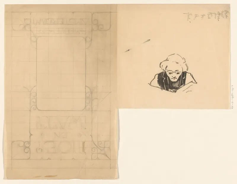 Bandontwerp voor: Hoe? En wat?, 1905 Wall Art by Reinier Willem Petrus de Vries (1874-1953) - High-Resolution Digital Print