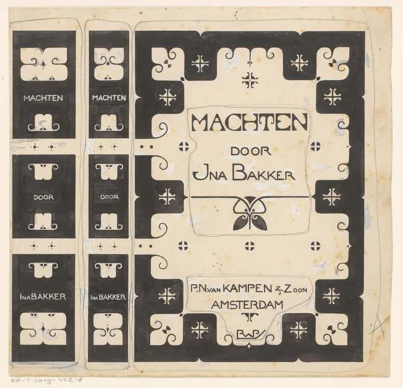 Bandontwerp voor: Ina Boudier-Bakker, Machten, 1902 Wall Art by Unknown - High-Resolution Digital Print