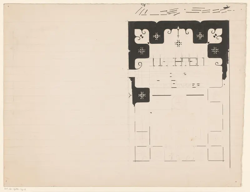 Bandontwerp voor: Ina Boudier-Bakker, Machten, 1902 Wall Art by Reinier Willem Petrus de Vries (1874-1953) - High-Resolution Digital Print
