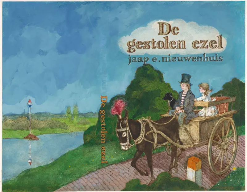 Bandontwerp voor: Jaap Nieuwenhuis, De gestolen ezel, 1980 Wall Art by Jaap Nieuwenhuis - High-Resolution Digital Print