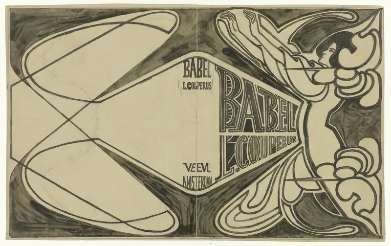 Bandontwerp voor: Louis Couperus, Babel, 1901 Wall Art by Jan Toorop - High-Resolution Digital Print