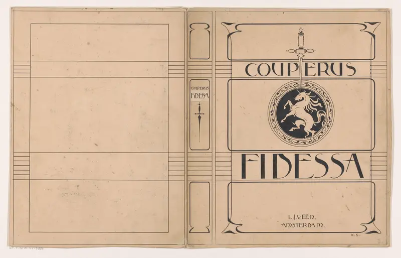 Bandontwerp voor: Louis Couperus, Fidessa, 1899 Wall Art by Unknown - High-Resolution Digital Print