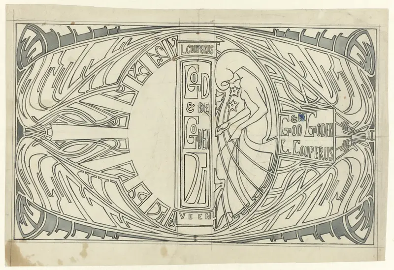 Bandontwerp voor: Louis Couperus, God en Goden, 1903 Wall Art by Jan Toorop - High-Resolution Digital Print