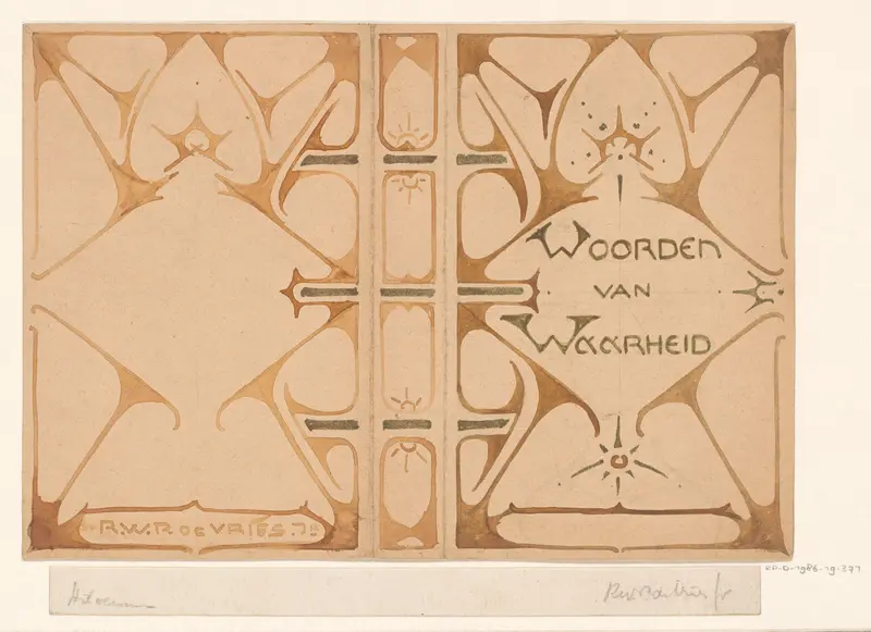 Bandontwerp voor: Woorden van waarheid, jaar onbekend Wall Art by Reinier Willem Petrus de Vries (1874-1953) - High-Resolution Digital Print