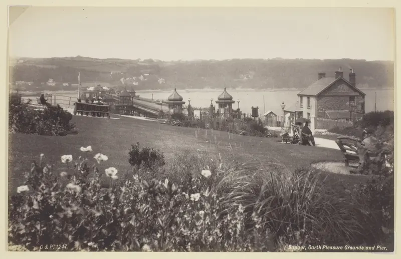 Bangor, Garth Pleasure Grounds and Pier Wall Art by Francis Bedford - High-Resolution Digital Print