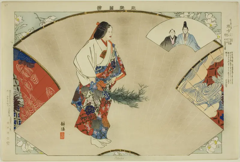 Banjo, from the series "Pictures of No Performances (Nogaku Zue)"