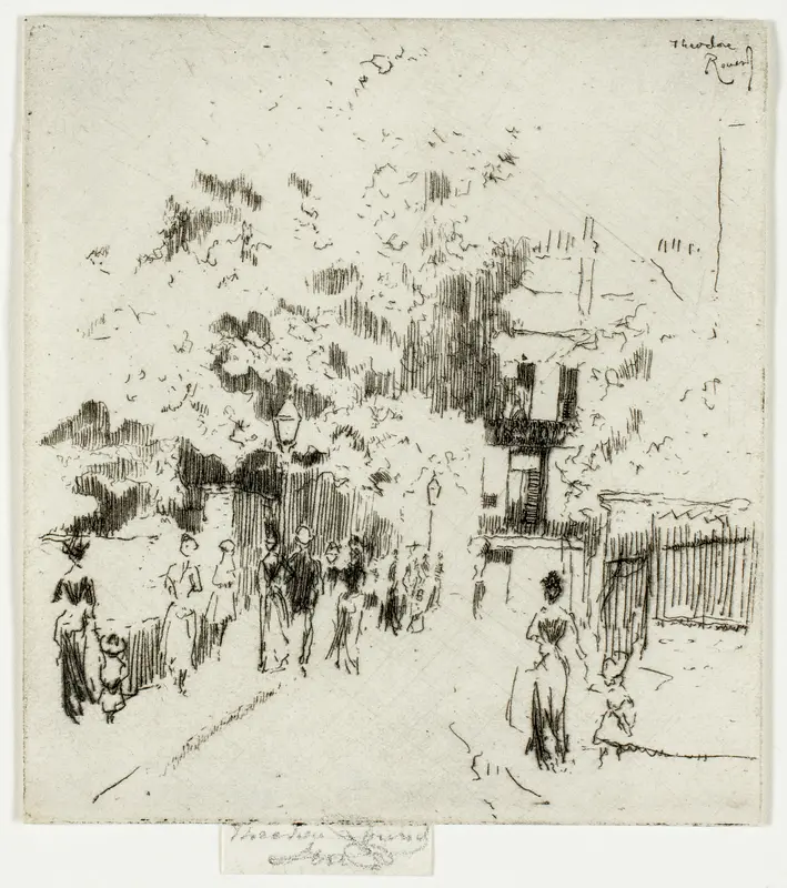 Bank Holiday, Corner of Beaufort Street, Chelsea Wall Art by Theodore Roussel - High-Resolution Digital Print