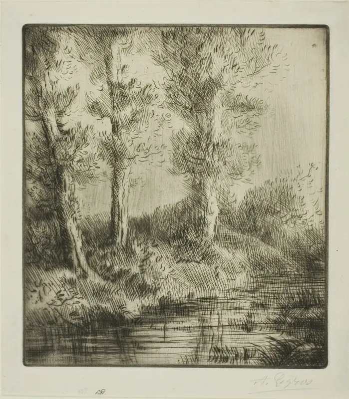 Banks of the Saint-Pré Wall Art by Alphonse Legros - High-Resolution Digital Print