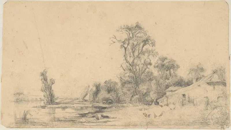 Banks of the Seine Wall Art by Rodolphe Bresdin - High-Resolution Digital Print