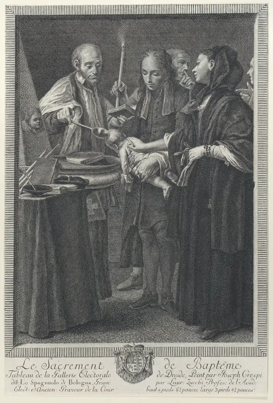 Baptism, from "The Seven Sacraments" Wall Art by Lorenzo Zucchi - High-Resolution Digital Print