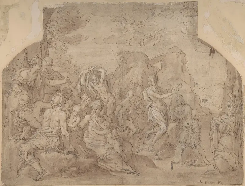 Baptism of Christ Wall Art by Maerten de Vos - High-Resolution Digital Print