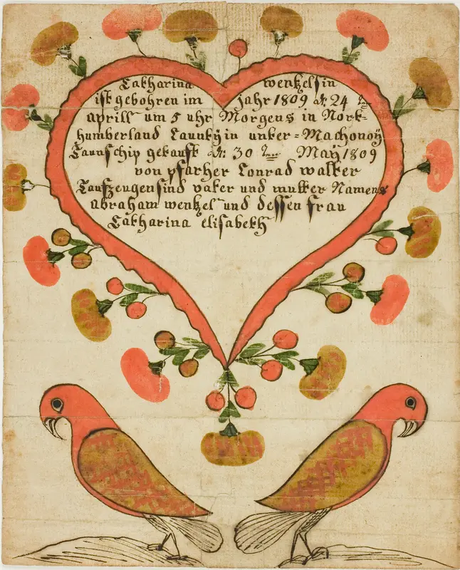 Baptismal Certificate of Catharina Wentzelsin Wall Art by Unknown - High-Resolution Digital Print