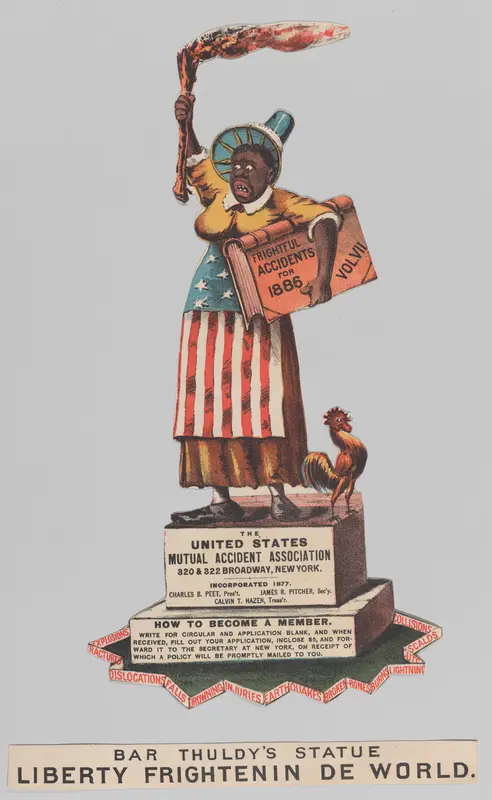 Bar Thuldy's Statue: Liberty Frightenin de World Wall Art by Currier & Ives - High-Resolution Digital Print