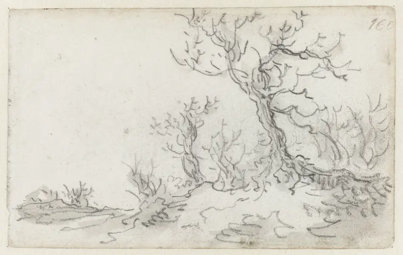 Bare Trees by a Road Wall Art by Jan van Goyen - High-Resolution Digital Print