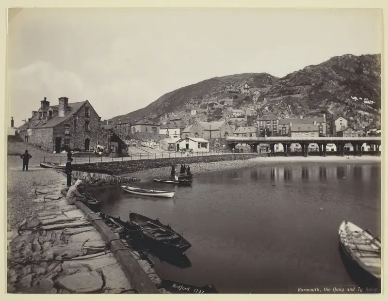 Barmouth, the Quay and Ty Gwyn Wall Art by Francis Bedford - High-Resolution Digital Print