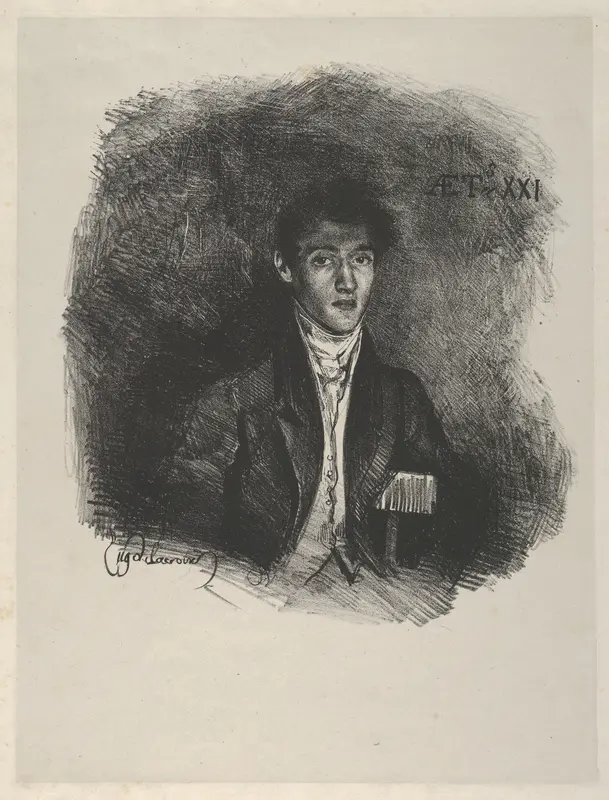 Baron Schwiter (Louis Auguste Schwiter, 1805–1889) Wall Art by Eugène Delacroix - High-Resolution Digital Print