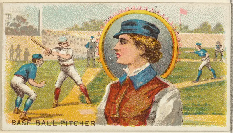 Baseball Pitcher, from the Games and Sports series (N165) for Old Judge Cigarettes Wall Art by Goodwin & Company - High-Resolution Digital Print