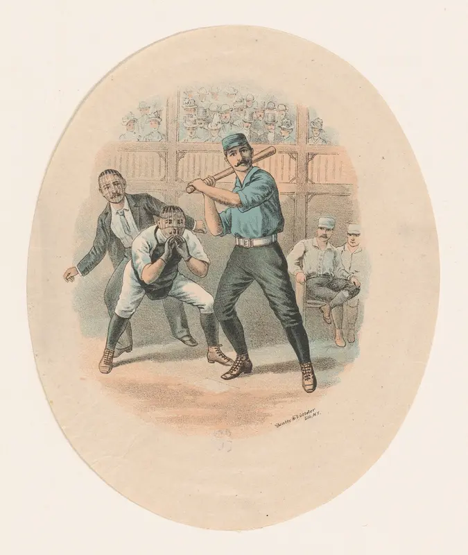 Baseball Scene Wall Art by Beatty and Votteler - High-Resolution Digital Print