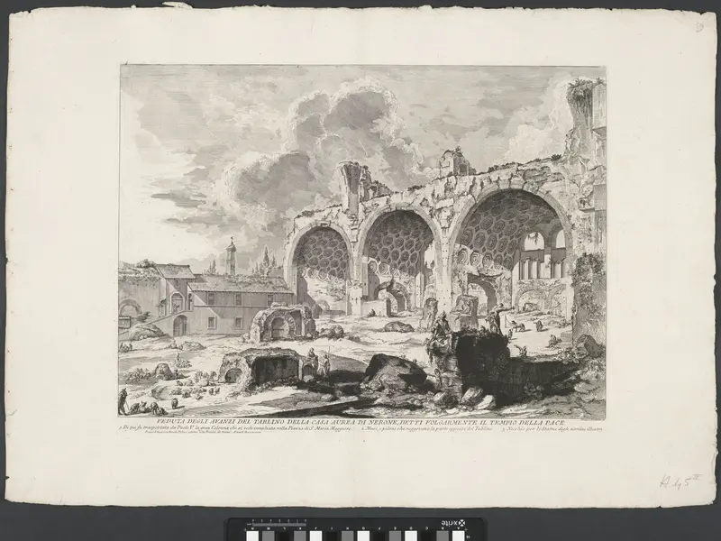Basilica van Maxentius te Rome Wall Art by Unknown - High-Resolution Digital Print