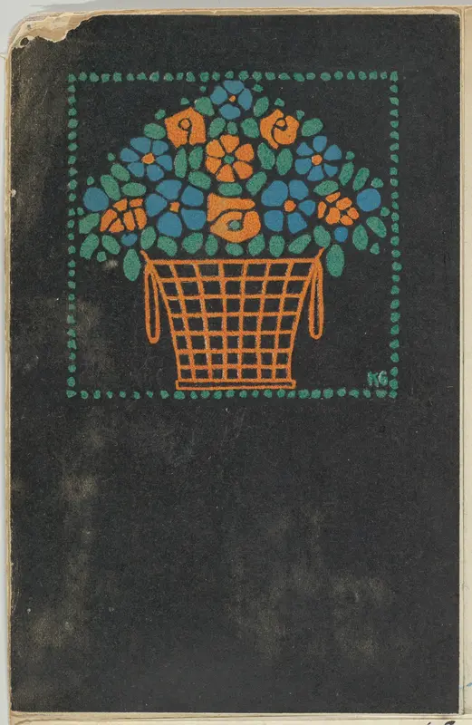 Basket of Flowers Wall Art by Gustav Kalhammer - High-Resolution Digital Print