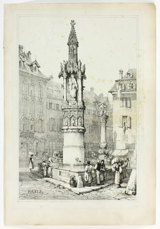 Basle, from Facsimiles of Sketches made in Flanders and Germany