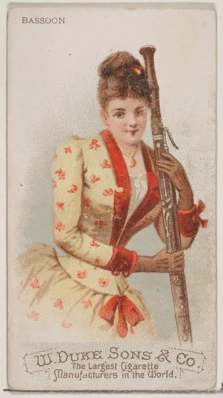 Bassoon, from the Musical Instruments series (N82) for Duke brand cigarettes Wall Art by W. Duke, Sons & Co. - High-Resolution Digital Print