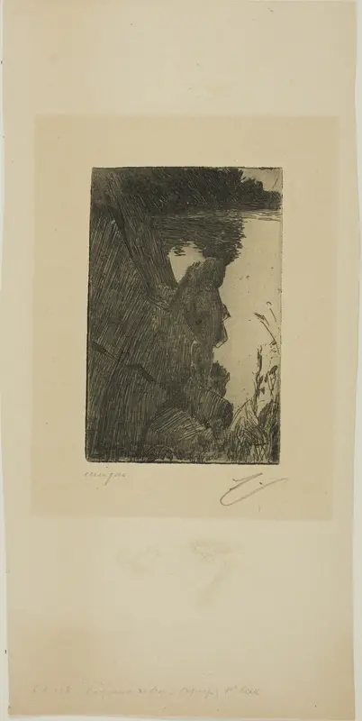 Bather (Evening) I (Zinc etching)