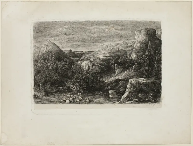 Bathers in a Mountain Pool