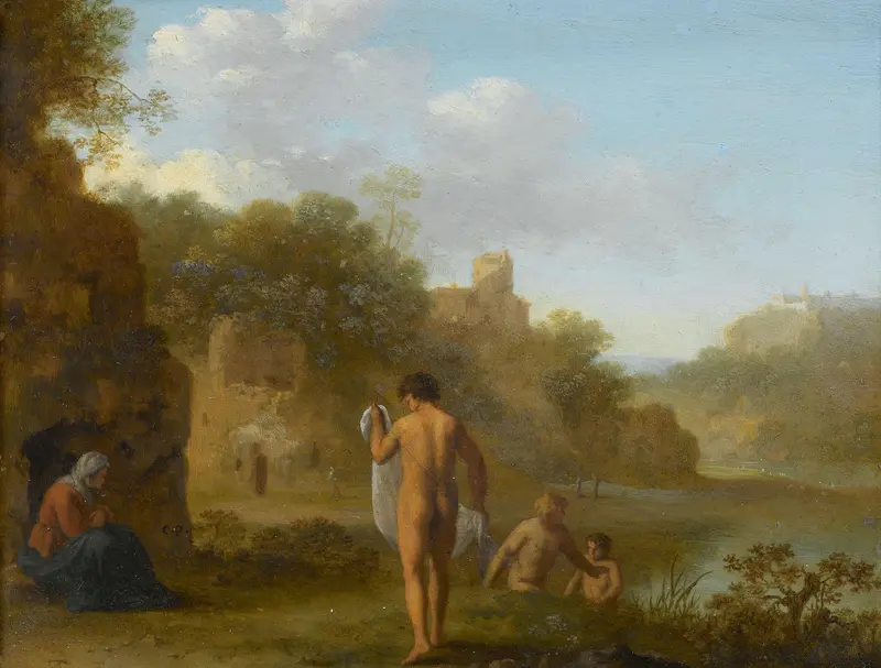 Bathing Men Wall Art by Unknown - High-Resolution Digital Print