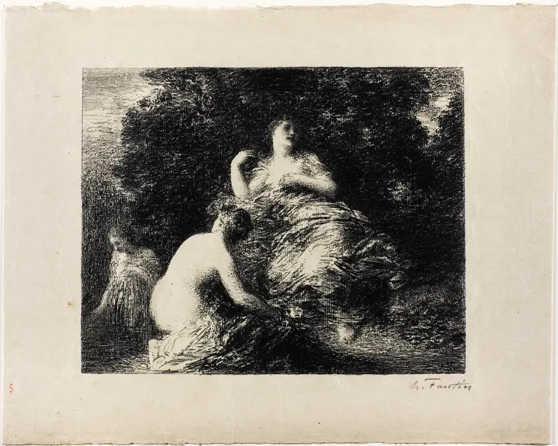 Bathing Women, medium plate