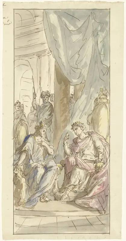 Bathseba bij Salomo Wall Art by Elias van Nijmegen - High-Resolution Digital Print