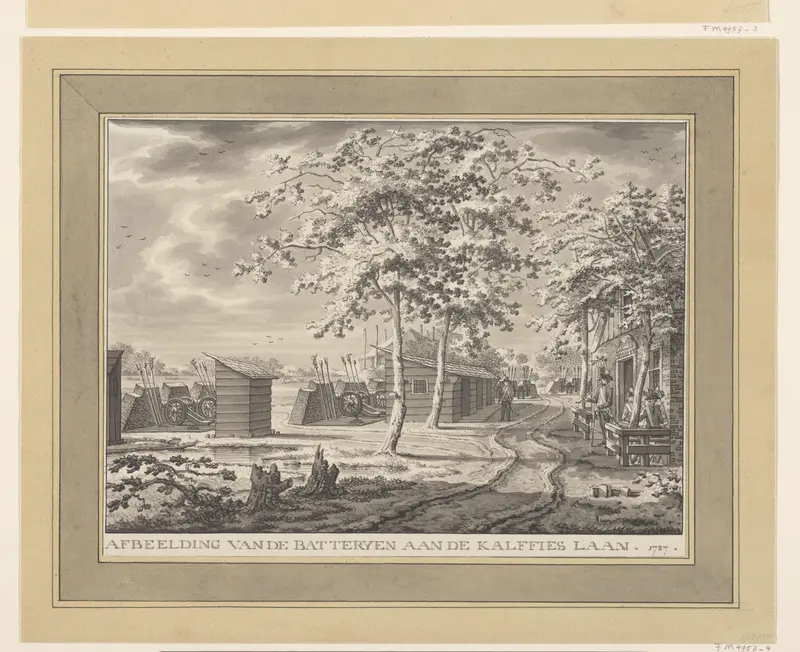 Batterij aan de Amstelveenseweg, 1787 Wall Art by anonymous - High-Resolution Digital Print