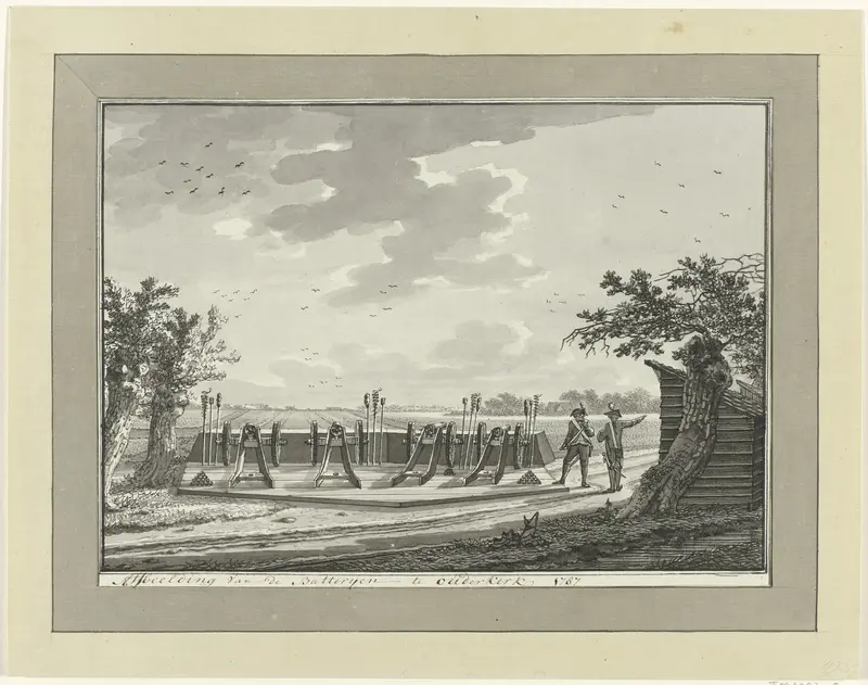 Batterij aan de Binnen Bullewijk, 1787 Wall Art by anonymous - High-Resolution Digital Print