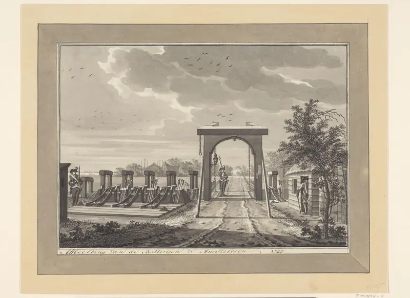 Batterij te Amstelveen, 1787 Wall Art by anonymous - High-Resolution Digital Print
