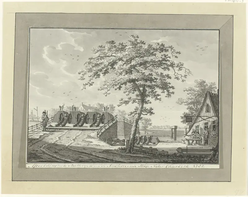 Batterij te Ouderkerk, 1787 Wall Art by anonymous - High-Resolution Digital Print