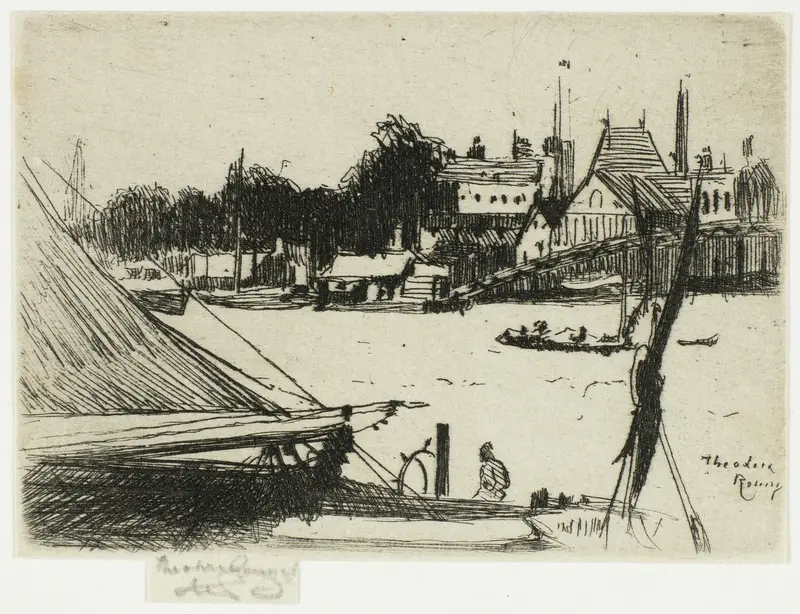 Battersea from Chelsea Wall Art by Theodore Roussel - High-Resolution Digital Print