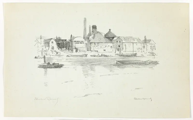 Battersea from the River, Low Tide