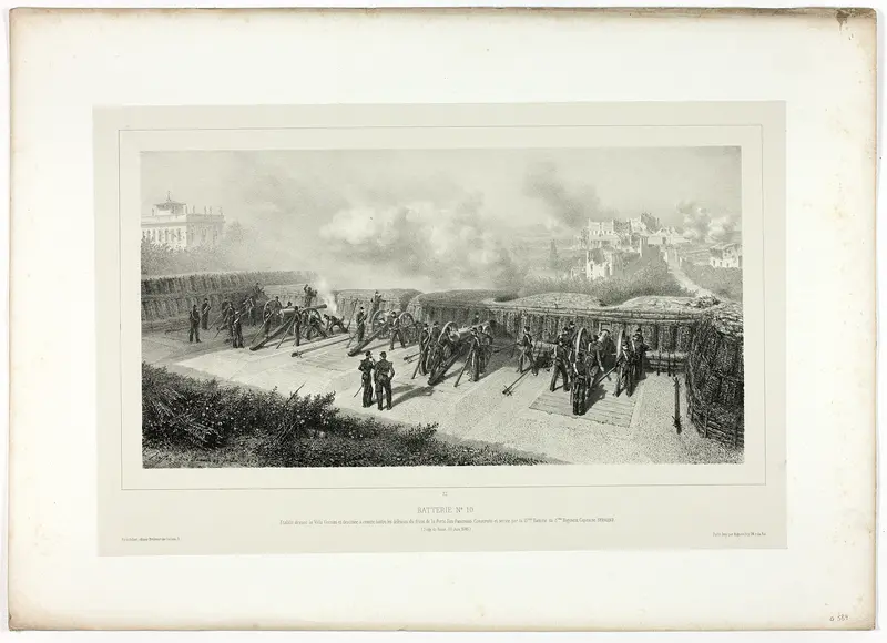 Battery no.10, from Souvenirs d’Italie: Expédition de Rome
