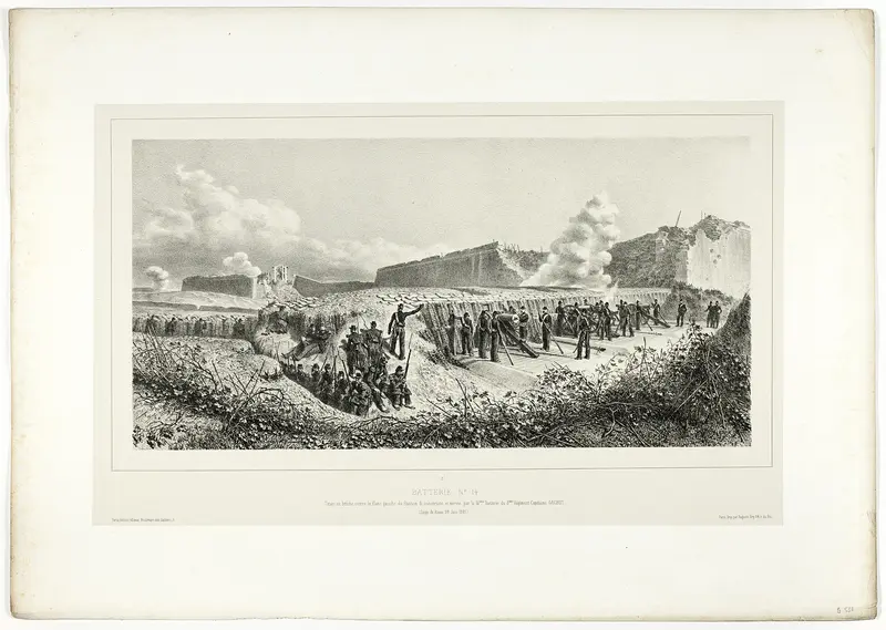 Battery no.14, from Souvenirs d’Italie: Expédition de Rome