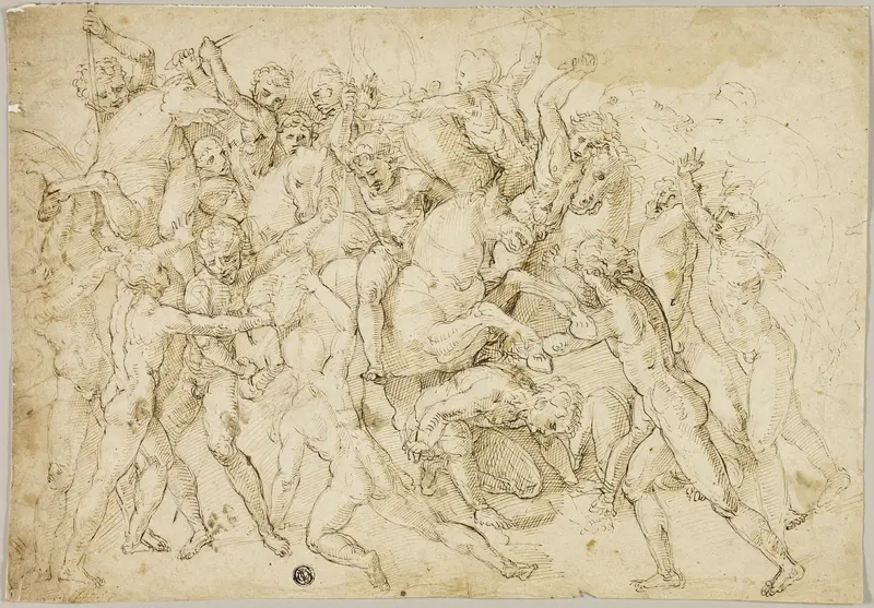Battle between Cavalry and Foot Soldiers