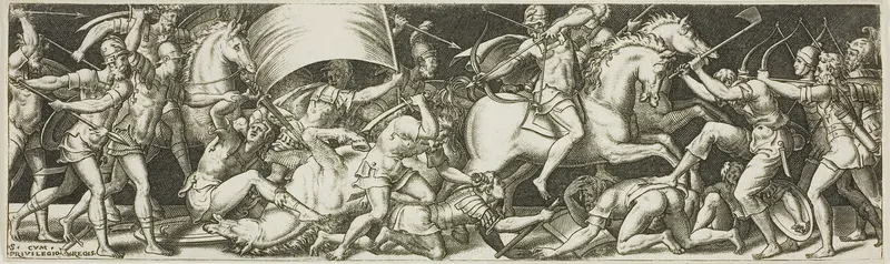 Battle of Cavaliers and Infantrymen