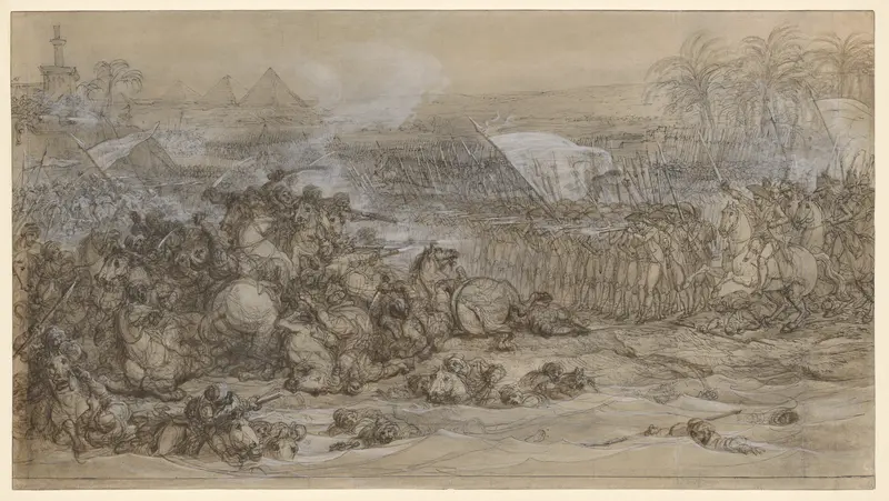Battle of the Pyramids, July 21, 1798 Wall Art by François André Vincent - High-Resolution Digital Print